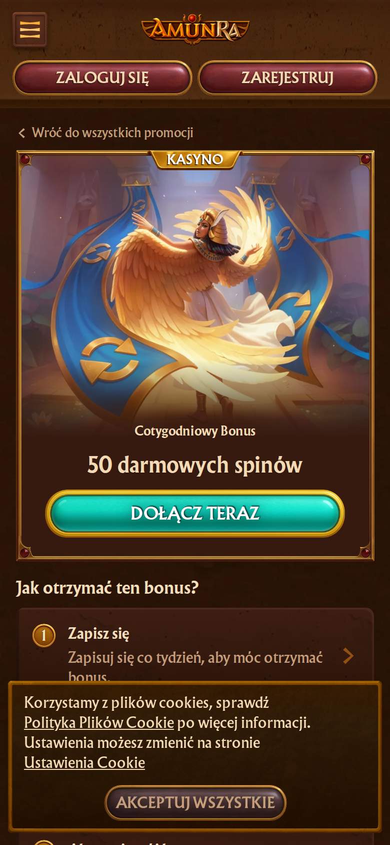 Amunra — strona promocji