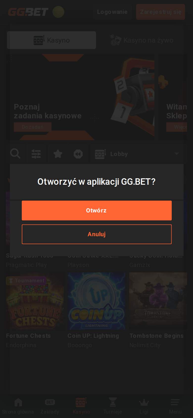 GGbet — lobby gier