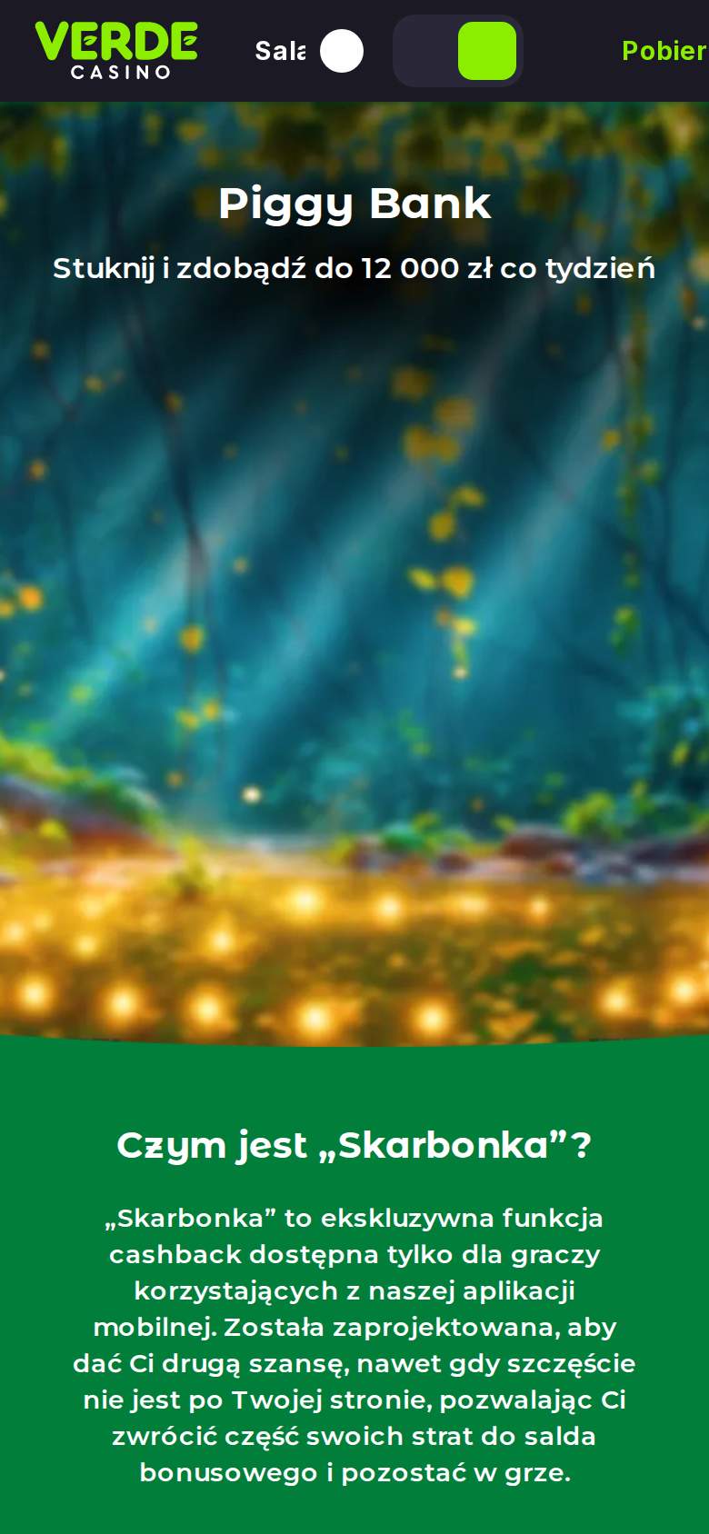 Verde Casino — strona promocji